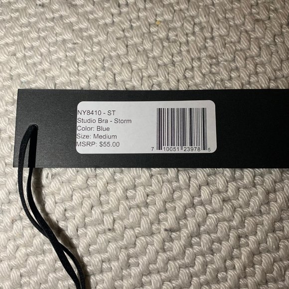 Blue and Black Holographic Sports Bra - Picture 4 of 4